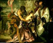 Paolo  Veronese last communion and martyrdom of st oil painting artist